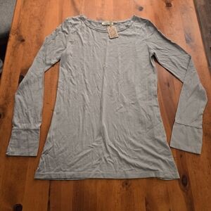 NWT Giannetti From Patina Home & Garden Grey Soft Long Sleve T Shirt Size Medium